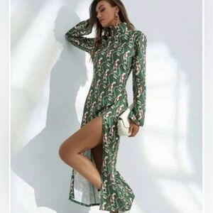 ZARA Blogger’s Favorite High Neck Maxi Dress Size M